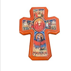 Vintage The Trinity Cross wooden cross